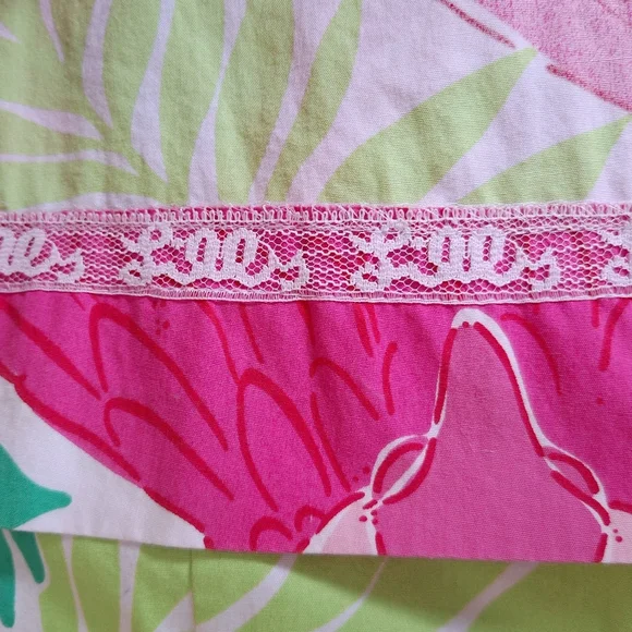 Vintage Lilly Pulitzer Parrot Port Of Caw Strapless Fit And Flare Back Tie 6 - Picture 8 of 10